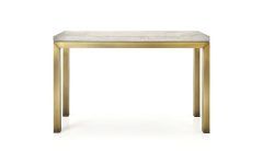 20 Ideas of Parsons Travertine Top & Brass Base 48x16 Console Tables