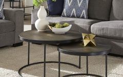 10 Collection of 2-piece Round Coffee Tables Set