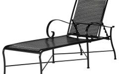 15 Best Collection of Wrought Iron Outdoor Chaise Lounge Chairs
